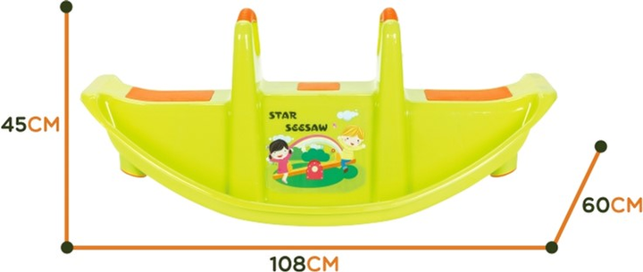 Качалка многоместная Woopie Star Зеленая (0716053830876) - изображение 2