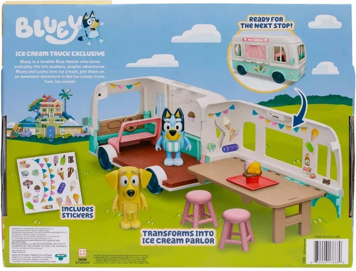 Набір Moose Bluey Машинка з морозивом з 2 фігурками (0630996176689) - зображення 7