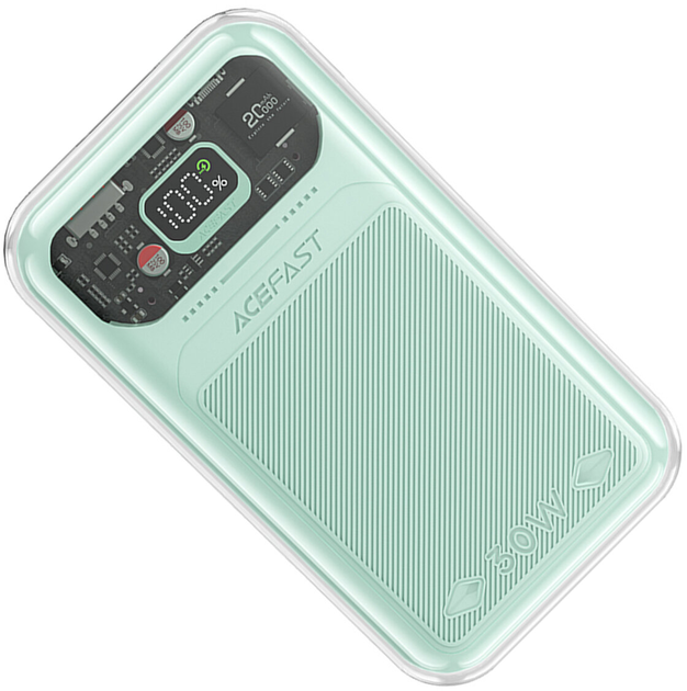 Powerbank Acefast M2 20000mAh Sparkling Series szybkie ładowanie 30W Zielony (6974316282051) - obraz 3