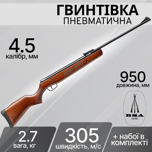 Винтовка пневматическая BSA Meteor Evo GRT 4.5 мм 172 - изображение 1