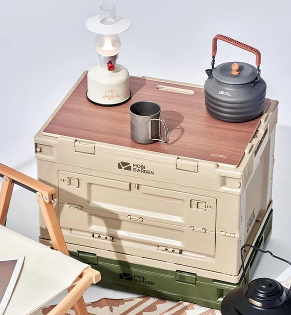 Столешница на складной контейнер 50л Mobi Garden NX22671022 brown - Фото 2 Столешница на складной контейнер 50л Mobi Garden NX22671022 brown - изображение 2