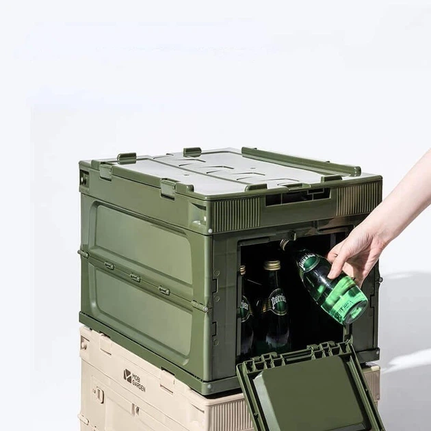 Контейнер складний Storage Box 80л Mobi Garden NX21671009 khaki - Фото 4 Контейнер складний Storage Box 80л Mobi Garden NX21671009 khaki - зображення 4