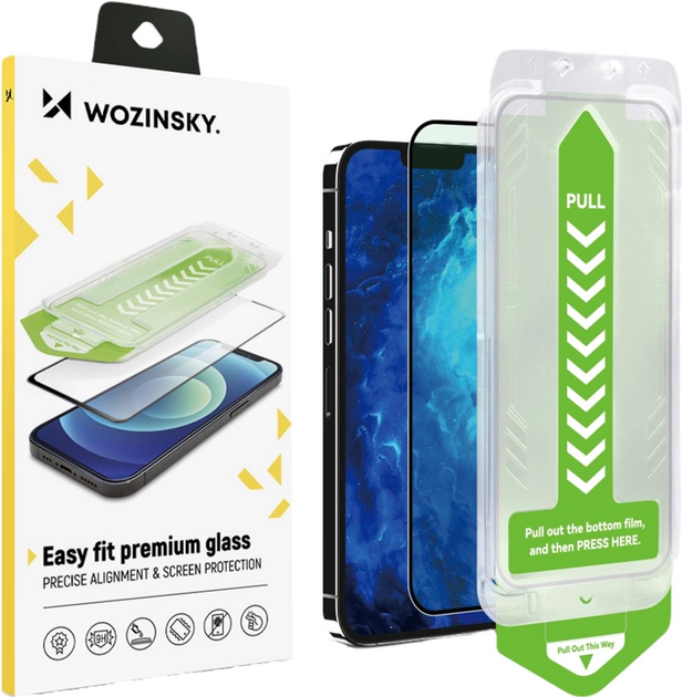 Szkło hartowane Wozinsky Premium Glass do Apple iPhone 15 Pro Black (9145576281642) - obraz 1