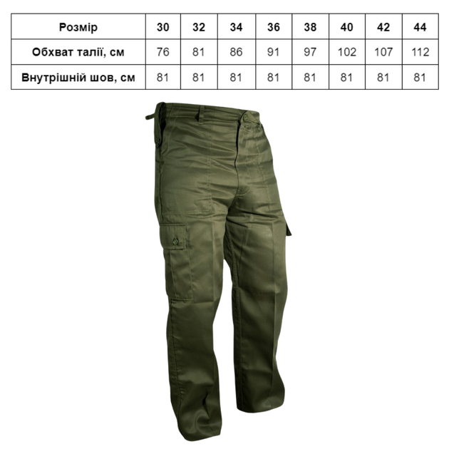 Штани тактичні KOMBAT UK Kombat Trousers оливковий 30 (kb-kt-olgr-30) - изображение 3