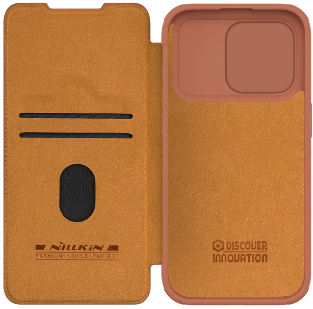 Чохол-книжка Nillkin Qin Pro Leather для Apple iPhone 15 Pro Max Brown (6902048265271) - зображення 2