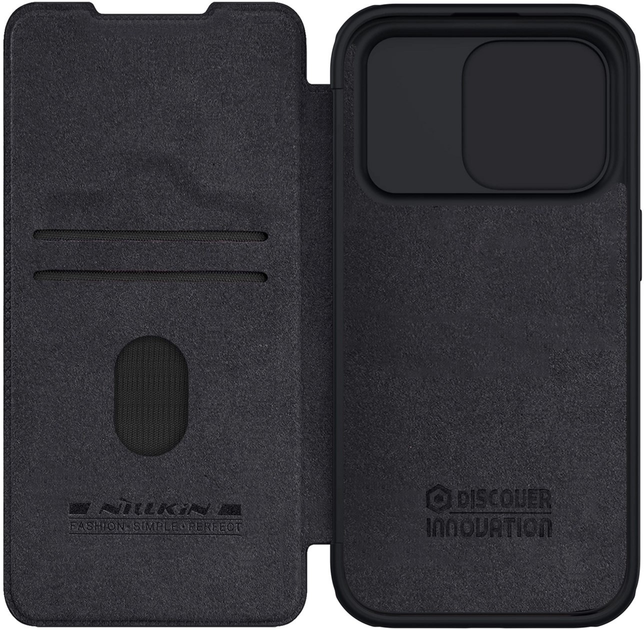 Чохол-книжка Nillkin Qin Pro Leather для Apple iPhone 15 Pro Max Black (6902048265264) - зображення 2