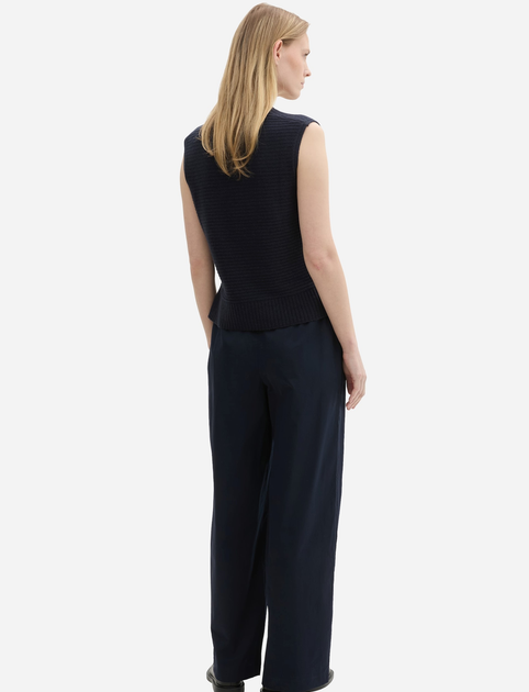 Брюки жіночі Tom Tailor 1042933 32-32 Темно-сині (4068127011312) - зображення 4