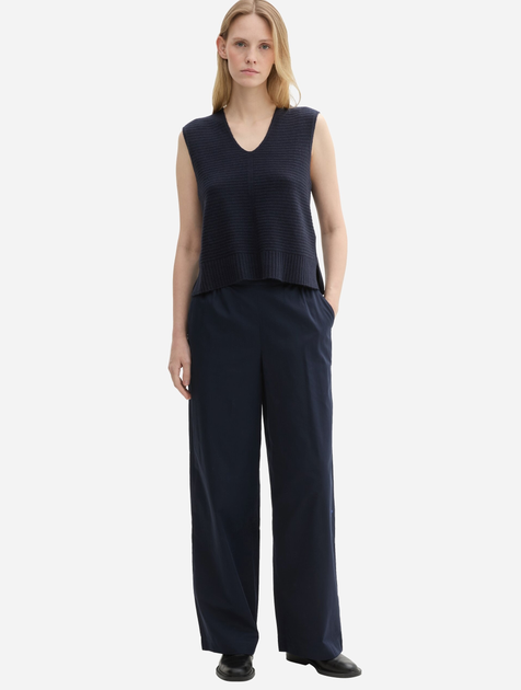Брюки жіночі Tom Tailor 1042933 32-32 Темно-сині (4068127011312) - зображення 6