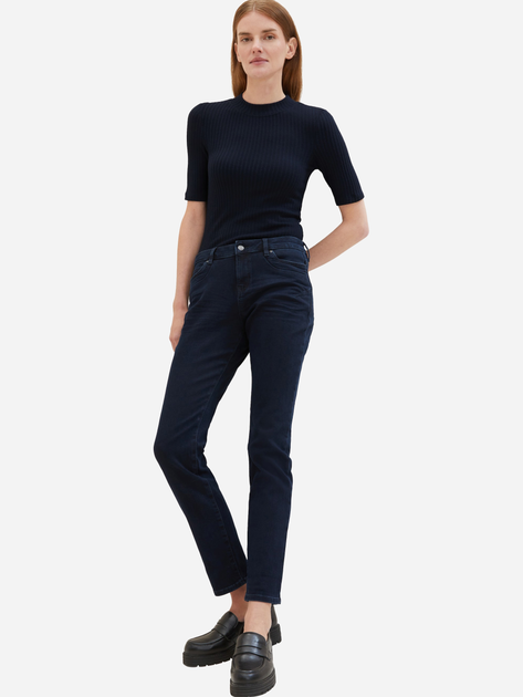 Джинси Slim Fit жіночі Tom Tailor 1038347 26-32 Темно-сині (4067261779775) - зображення 3