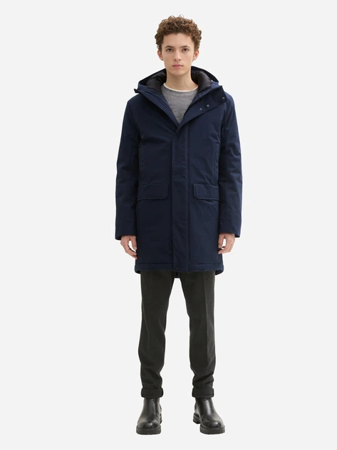 Kurtka parka męska zimowa Tom Tailor 1043834 M Granatowa (4068127359643) - obraz 3
