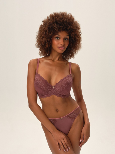 Biustonosz damski z fiszbinami Push-up Esotiq 42182-34X 90D Fioletowy (5903972327111) - obraz 3