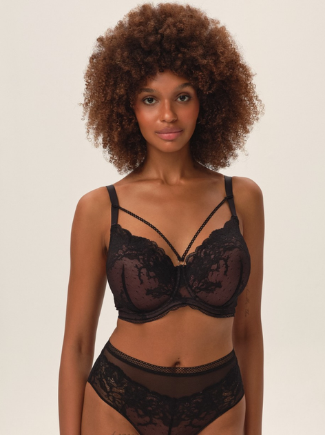 Biustonosz damski z fiszbinami Push-up Esotiq 42204-64X 70G Czarny (5903972354117) - obraz 3