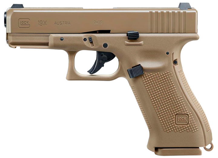 Пістолет пневматичний Umarex Glock19X Tan Blowback кал. 4.5 мм ВВ - зображення 1