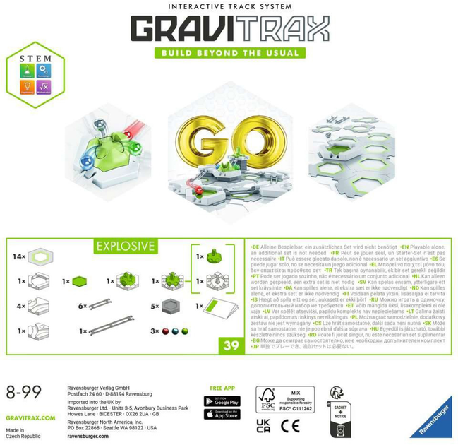 System modułowy toru Ravensburger GraviTrax GO Explosive (4005556237043) - obraz 3