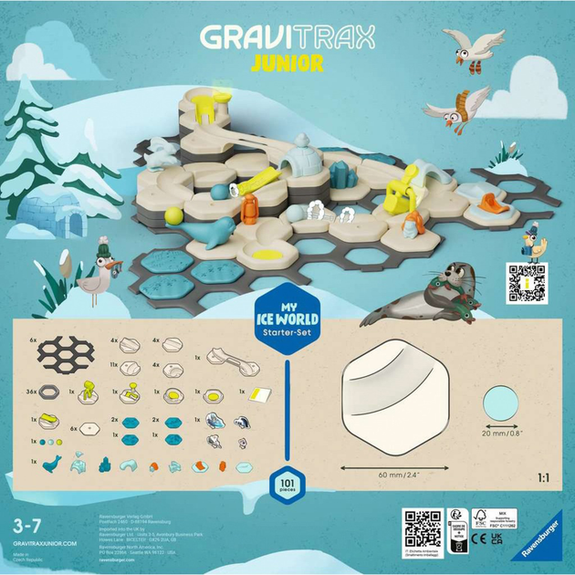 Стартовий набір Ravensburger GraviTrax Junior L Ice (4005556270606) - зображення 2