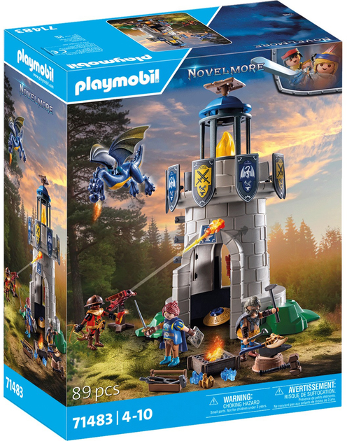 Klocki Playmobil Novelmore Rycerska wieża z kowalem i smokiem 89 (4008789714831) - obraz 1