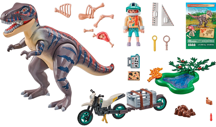 Klocki Playmobil Dinos T-Rex W poszukiwaniu T-Rexa 46 elementów (4008789715241) - obraz 2