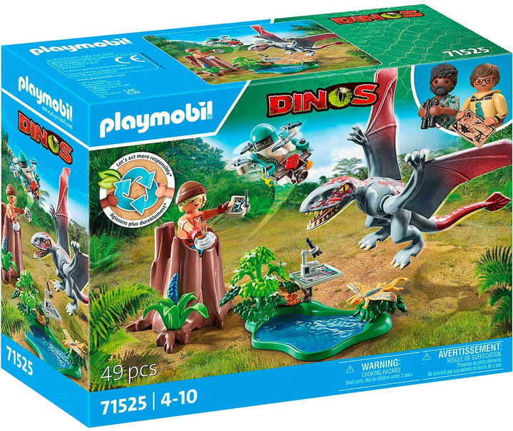 Конструктор Playmobil Dinos Обсерваторія для диморфодона 49 деталей (4008789715258) - зображення 1