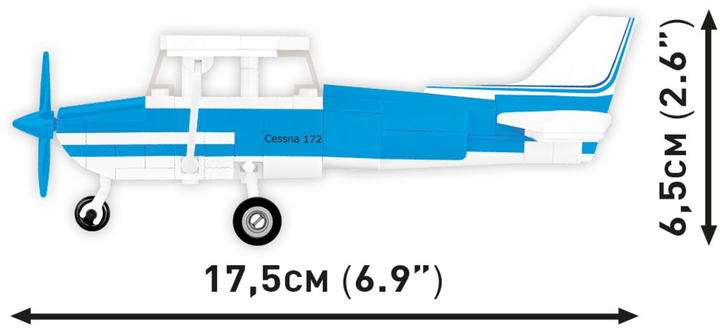 Конструктор Cobi Cessna 172 Skyhawk 162 шт (5902251266226) - зображення 6