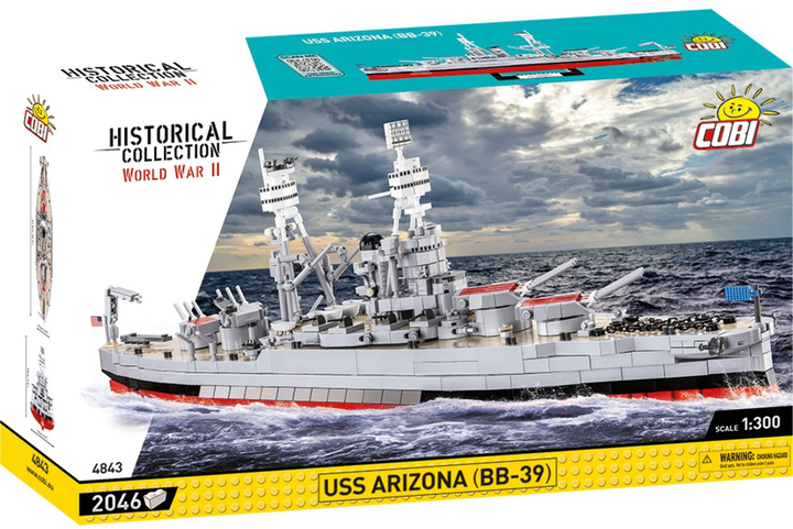 Klocki konstrukcyjne Cobi USS Arizona BB-39 2046 elementów (5902251048433) - obraz 1