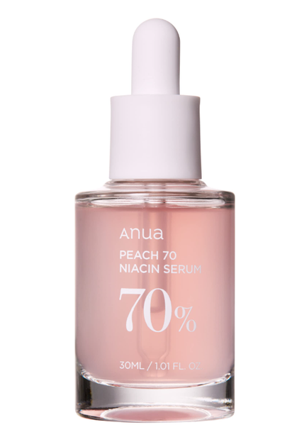 Сироватка з персиком для гладкої та сяйної шкіри Anua Peach 70% Niacin Serum 30ml - Фото 1 Сироватка з персиком для гладкої та сяйної шкіри Anua Peach 70% Niacin Serum 30ml - зображення 1