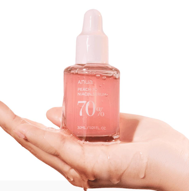 Сироватка з персиком для гладкої та сяйної шкіри Anua Peach 70% Niacin Serum 30ml - Фото 8 Сироватка з персиком для гладкої та сяйної шкіри Anua Peach 70% Niacin Serum 30ml - зображення 8