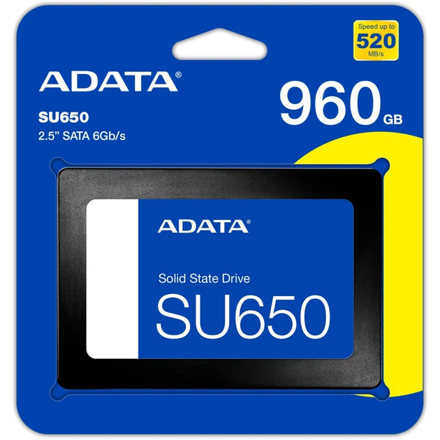 ADATA SU650 960GB SSD 2.5インチ TLC 正常100% Накопичувач SSD 2.5