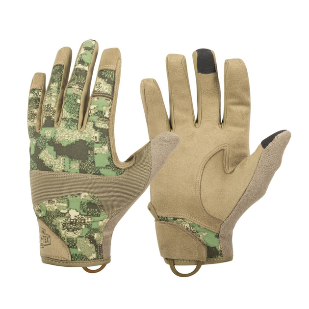 Перчатки тактические Helikon-Tex Range Tactical Gloves - PenCott WildWood/Coyote A, размер L L - изображение 1