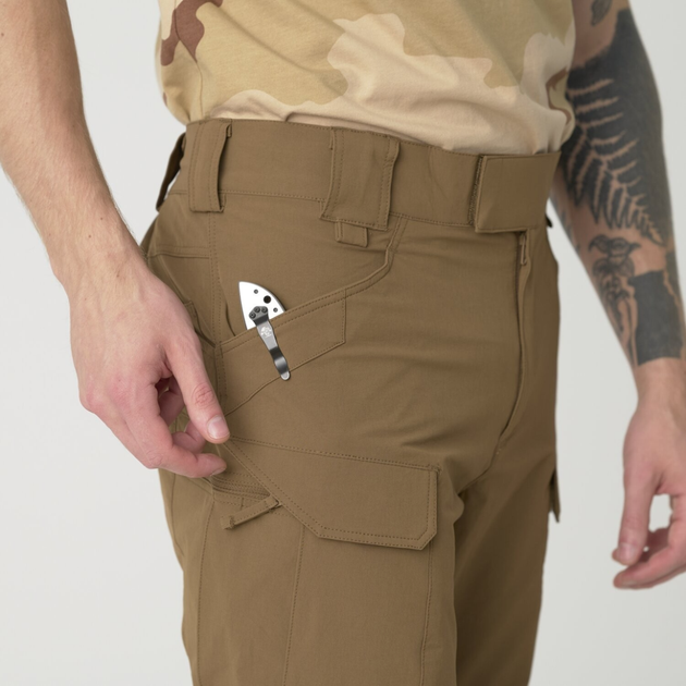 Штани тактичні Helikon-Tex OTP (Outdoor Tactical Pants) - VersaStretch - Mud Brown, розмір L - изображение 11