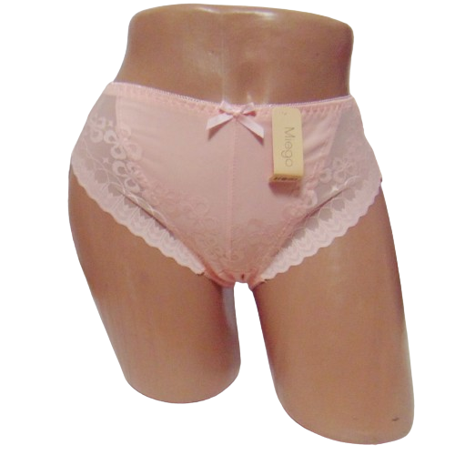 Кружевные трусы хлопок Miego XL-2XL розовые 680118 - Фото 1 Кружевные трусы хлопок Miego XL-2XL розовые 680118 - изображение 1