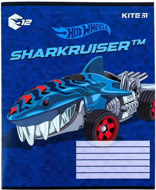 Набір зошитів Kite Hot Wheels 12 аркушів у косу лінію 25 штук (HW24-235) - зображення 9