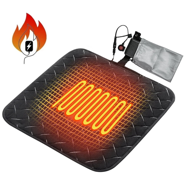 Подстилка, Коврик с подогревом Folem KM от USB(PowerBank) для Кресла ...