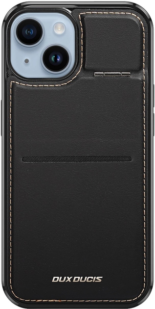 Чохол Dux Ducis Rafi Mag 3in1 Wallet Case для iPhone 15 Plus з MagSafe Black (6934913024386) - зображення 1