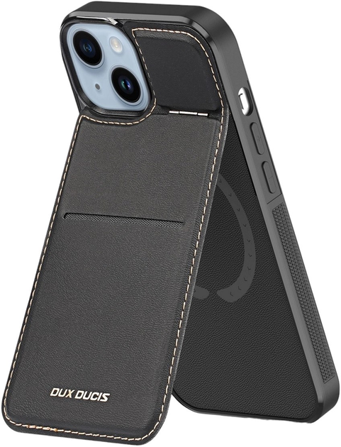 Чохол Dux Ducis Rafi Mag 3in1 Wallet Case для iPhone 15 Plus з MagSafe Black (6934913024386) - зображення 2