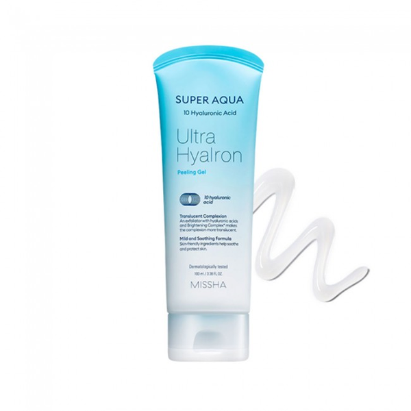 Пилинг-скатка Missha Super Aqua Ultra Hyalron Peeling Gel с гиалуроновой кислотой, 100 мл - изображение 4