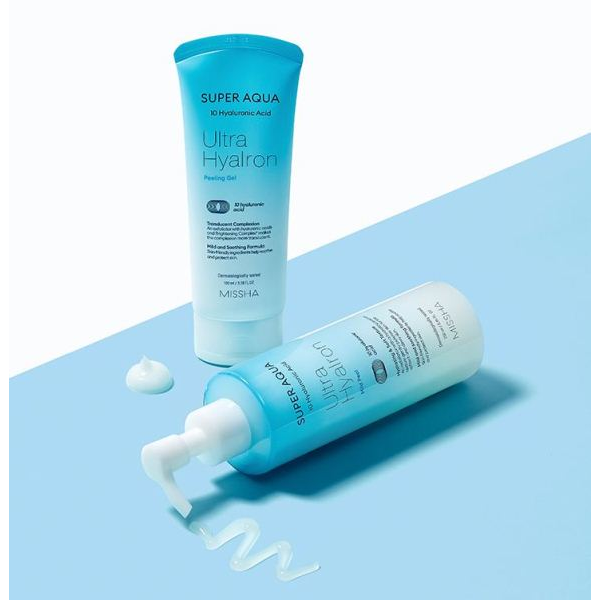 Пилинг-скатка Missha Super Aqua Ultra Hyalron Peeling Gel с гиалуроновой кислотой, 100 мл - изображение 5