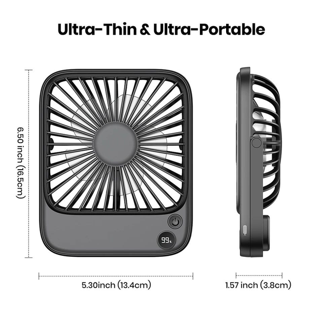 Универсальный компактный вентилятор Topk 5000mAh Pink - изображение 3
