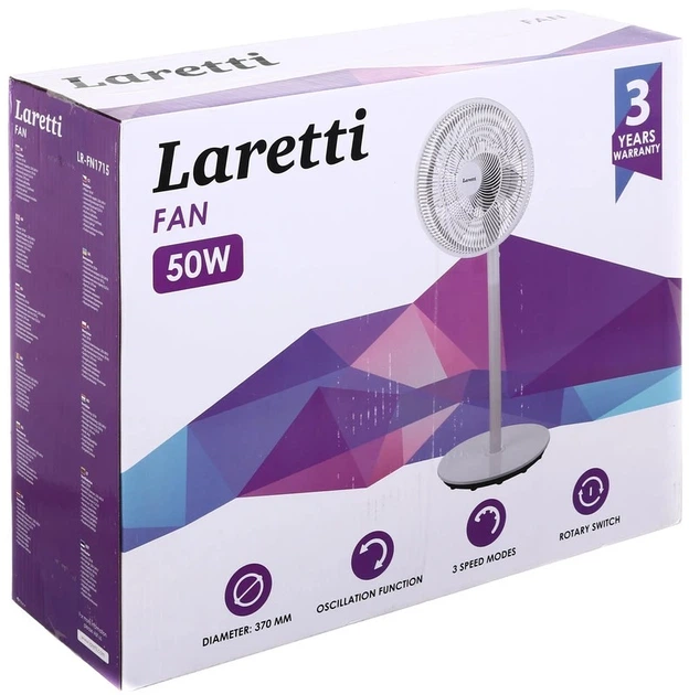 Вентилятор підлоговий Laretti LR-FN1715 - зображення 6