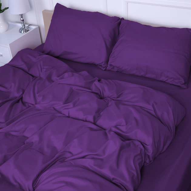 Акція на Підковдра MirSon №19-3424 Sunset Purple Mikrosatin Premium Однотонна 143х210 від Rozetka