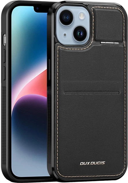 Чохол Dux Ducis Rafi Mag 3in1 Wallet Case для iPhone 15 з MagSafe Black (6934913024379) - зображення 4
