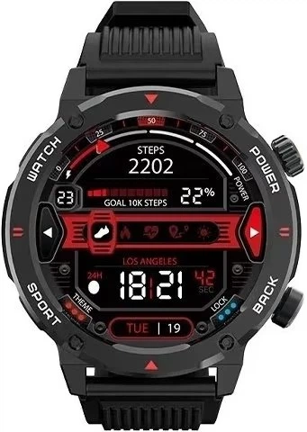 Смарт-годинник iMiki D2 Black Silicone Strap (6973626300691) - зображення 2