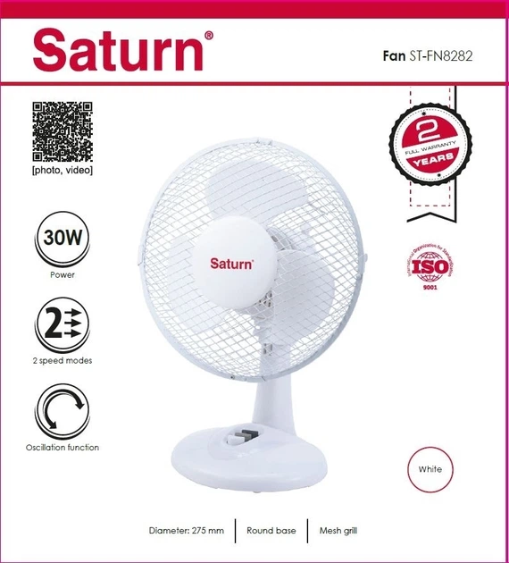 Wentylator biurkowy Saturn ST-FN8282 - obraz 3