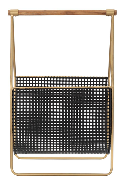 Gazetnik na czasopisma Mauro Ferretti Fashion metalowy z drewnianą rączką (8024609349423) - obraz 3