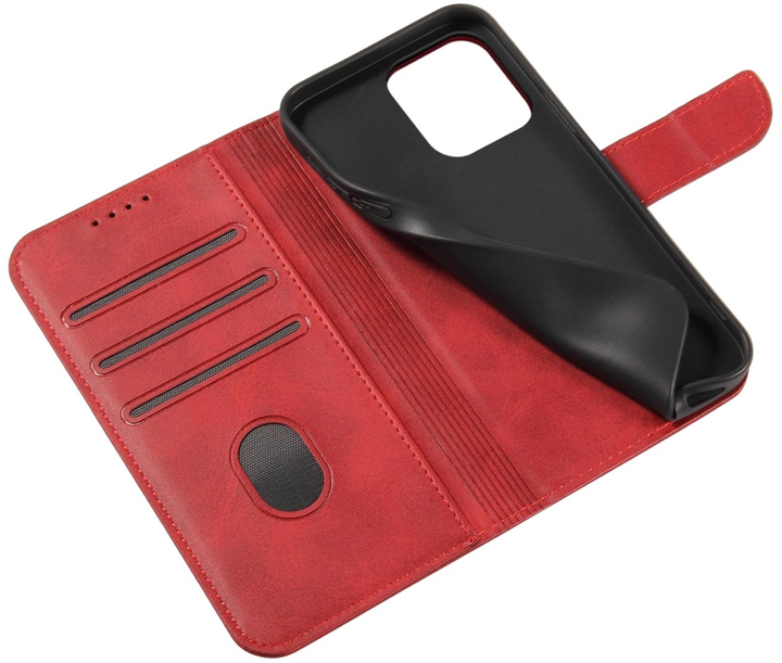 Чохол-книжка Hurtel Magnet Case для iPhone 15 Pro Max Red (9145576279311) - зображення 5