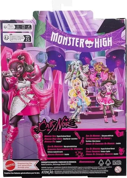 Лялька Monster High Catty Noir Doll- Лялька Монстр Хай Кетті Нуар (HXH76) - Ігровий набір Mattel - Фото 2 Лялька Monster High Catty Noir Doll- Лялька Монстр Хай Кетті Нуар (HXH76) - Ігровий набір Mattel - зображення 2