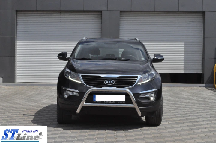 Кенгурятник захист переднього бампера на KIA SPORTAGE 10-15 d60х1,6мм КИА Спортейдж ST1716 - зображення 2