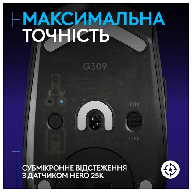 Мышь беспроводная Logitech G309 Black (910-007199) - изображение 9