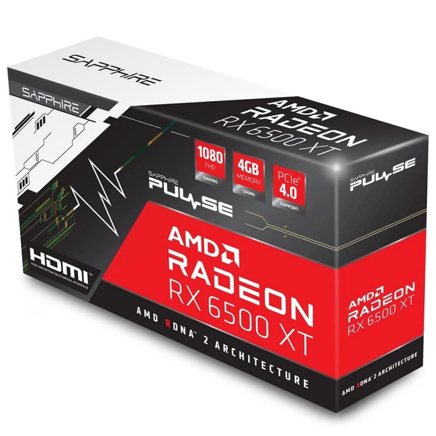 Видеокарта AMD Radeon RX 6500 XT Sapphire PULSE GAMING OC, 4GB GDDR6, 64 bit, PCI-Express 4.0 x4 (11314-01-20G) - изображение 13