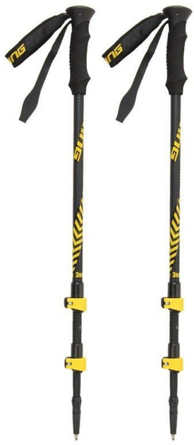 Kijki trekkingowe Viking 610-19-3322-64 Teho Trekking 65 - 145 cm czarno-żółte (5901115751021) - obraz 1