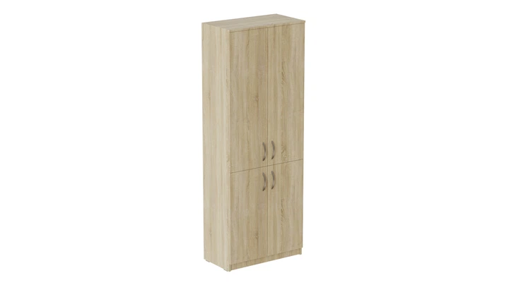 Шкаф Анжело Ferrum-decor на 5 полок с 4 дверями 1900x700x380 ДСП Дуб Сонома 16 мм (ANG2080) - изображение 2